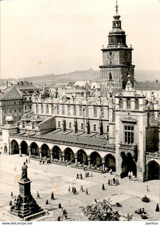 Krakow - Sukiennice i wieza ratusza - Clothers Hall and Town Hall Tower - old postcard - Poland - unused - JH Postcards