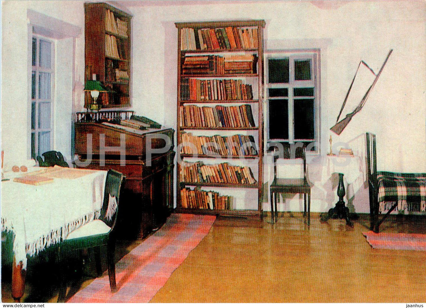 Shushenskoye - Lenin's Siberian Exile - Petrova's House - Study and Bedroom of Lenin - 1983 - Russia USSR - unused - JH Postcards