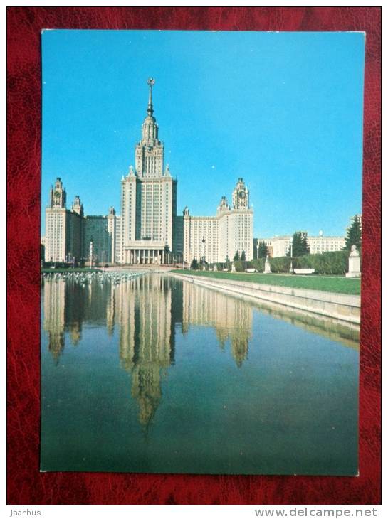 Moscow - Moscow State University named after Lomonosov - 1975 - Russia - USSR - unused - JH Postcards
