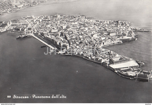 Siracusa - Panorama dall'alto - General view - 1966 - Italy - Italia - used - JH Postcards