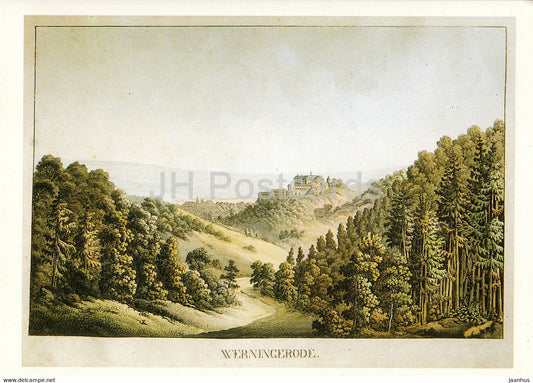 Wernigerode 1802 - art by J. Eberlein - DDR Germany - unused - JH Postcards