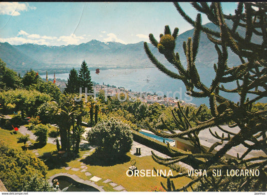 Orselina - Vista su Locarno - Lago Maggiore - 6644 - 1978 - Switzerland - used - JH Postcards