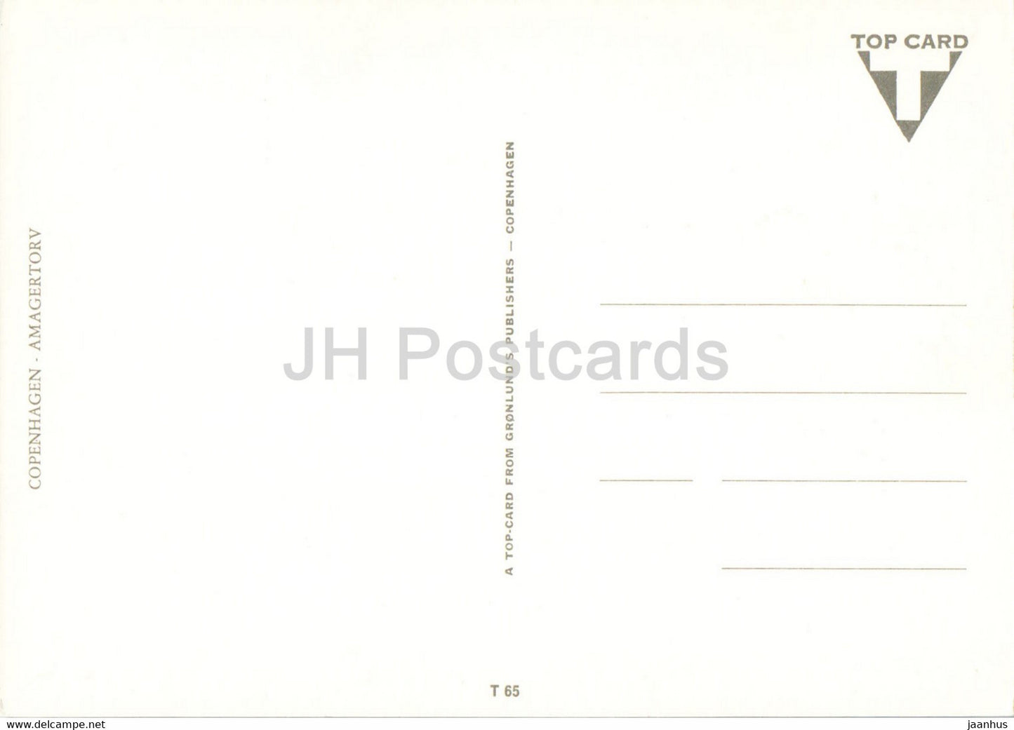Copenhagen - Amagertorv - 65 - Denmark - unused
