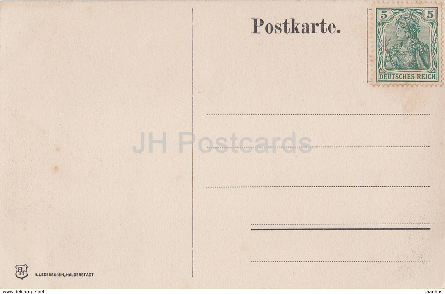 Harz im Winter - old postcard - Germany - unused