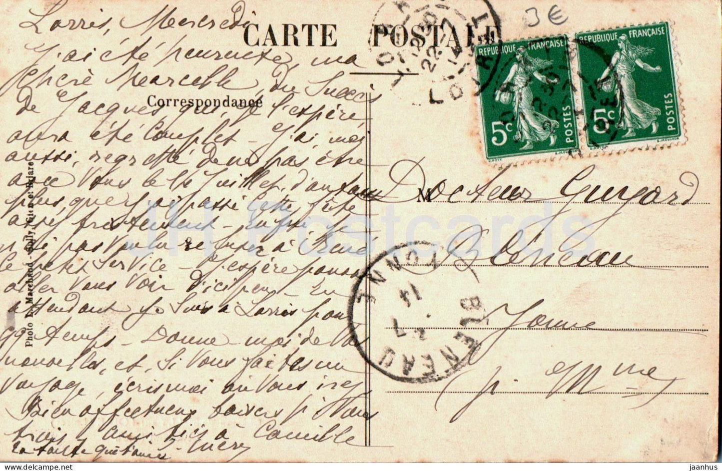 Chateau de Sully sur Loire - Le Grand Salon - Schloss - alte Postkarte - 1914 - Frankreich - gebraucht 