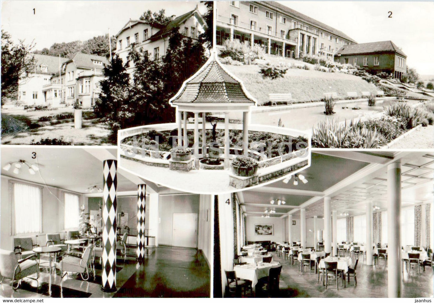 Bad Berka - Sanatorium - Vorhalle zum Arzt - Speisesaal - Germany DDR - unused - JH Postcards