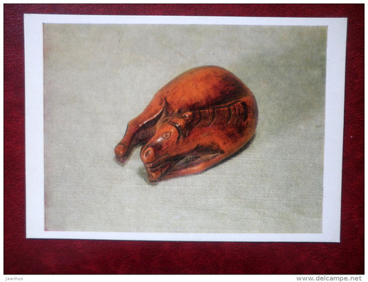 Horse , Netske . Japan , XIX c - the art of Asia - State Museum of Oriental Art - 1978 - Russia USSR - unused - JH Postcards
