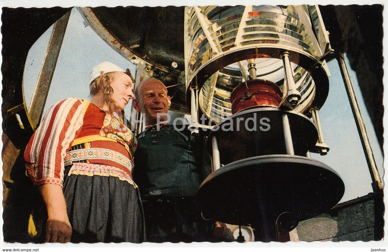 Marken Holland - lighthouse - Folk Costumes - Netherlands - unused - JH Postcards