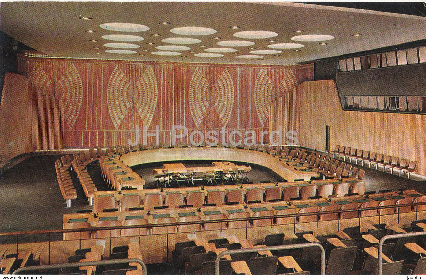 New York City - United Nations - Economic and Social Council Chamber - 1967 - USA - used - JH Postcards