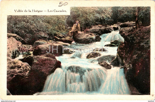 Vallee de la Hoegne - Les Cascades - old postcard - Belgium - unused - JH Postcards