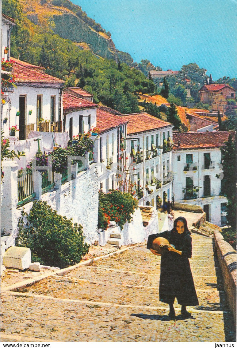 Malaga - Subida a Gibralfaro - Gibralfaro way up - 1983 - Spain - used - JH Postcards