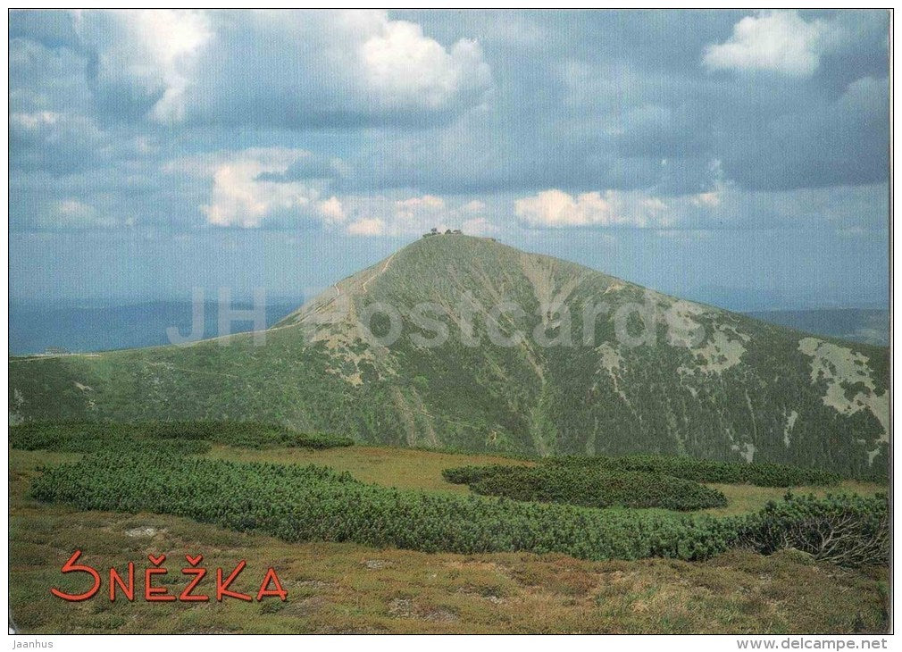 Krkonose - Snezka mountain - Czech republic - used 1997 - JH Postcards