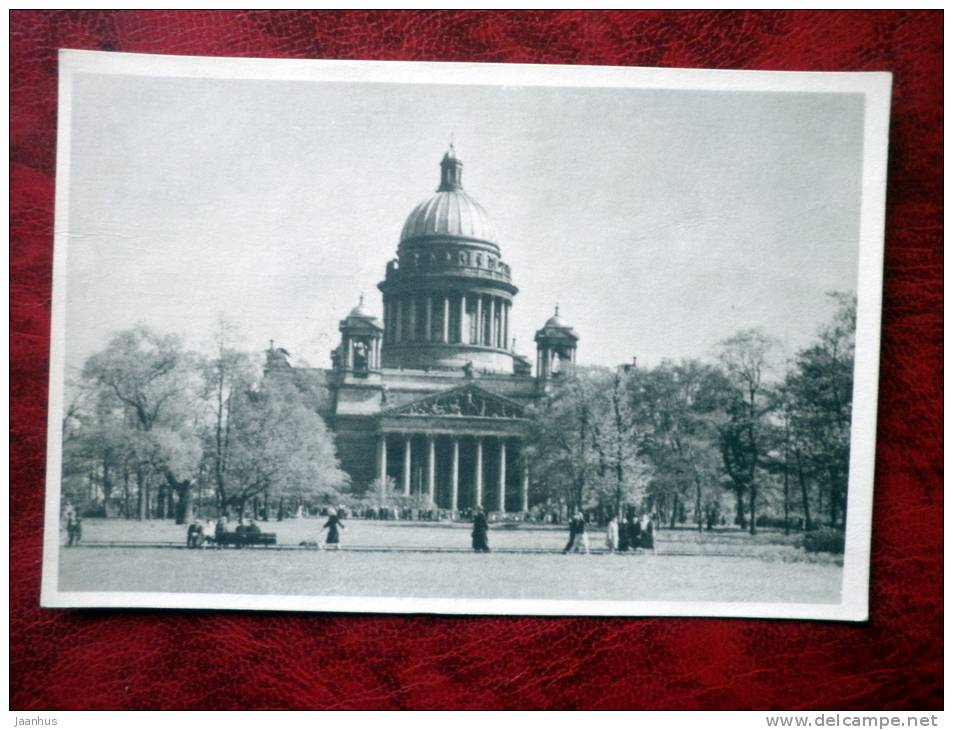 Leningrad - St Petersburg - St. Isaac's Cathedral - 1953 - Russia - USSR - used - JH Postcards