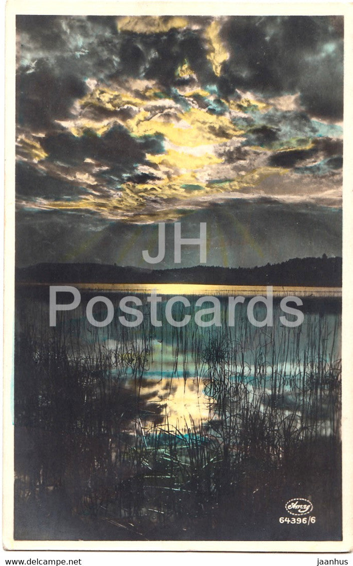 lake view - Amag 64396/6 - old postcard - 1933 - used - JH Postcards