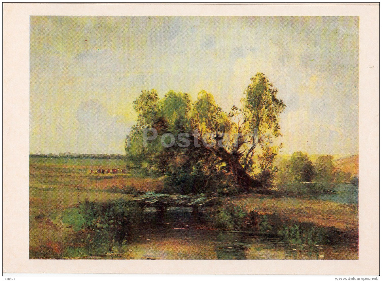 painting by A. Savrasov - After the storm - Russian art - 1986 - Russia USSR - unused - JH Postcards