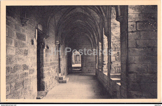 Villeneuve les Avignon - Chartreuse du Val de Benediction - Galerie du Colloque - 6605 - old postcard - France - unused - JH Postcards