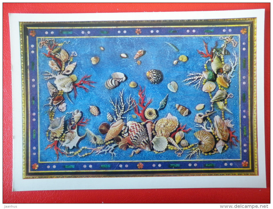 Table-top , The Bottom of the Sea , 1760-s - Italy - Applied Arts - 1970 - Russia USSR - unused - JH Postcards