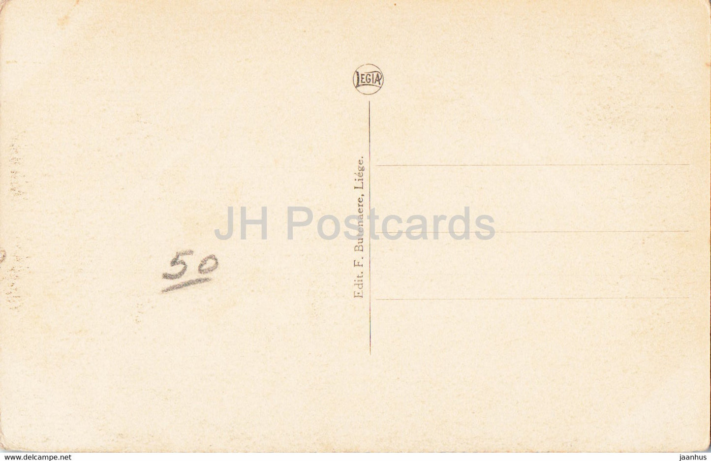 Vallée de la Hoegne - Les Cascades - carte postale ancienne - Belgique - inutilisée