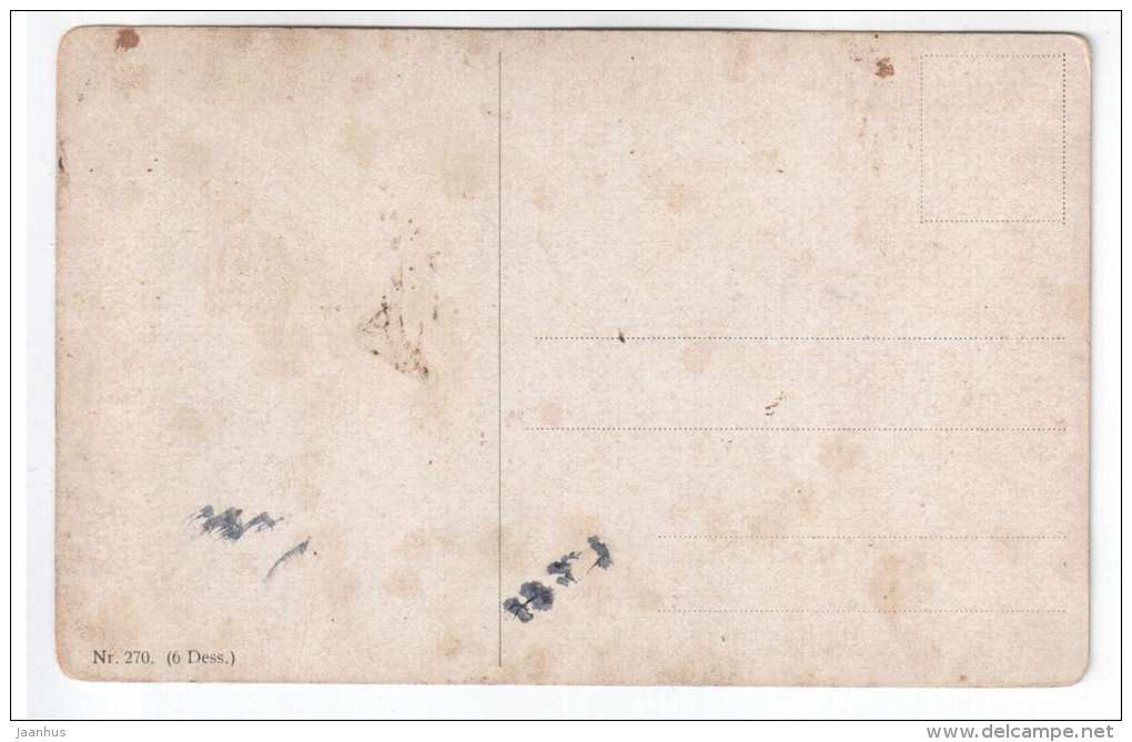 illustration - Deer - Nr 270 - old postcard - unused - JH Postcards