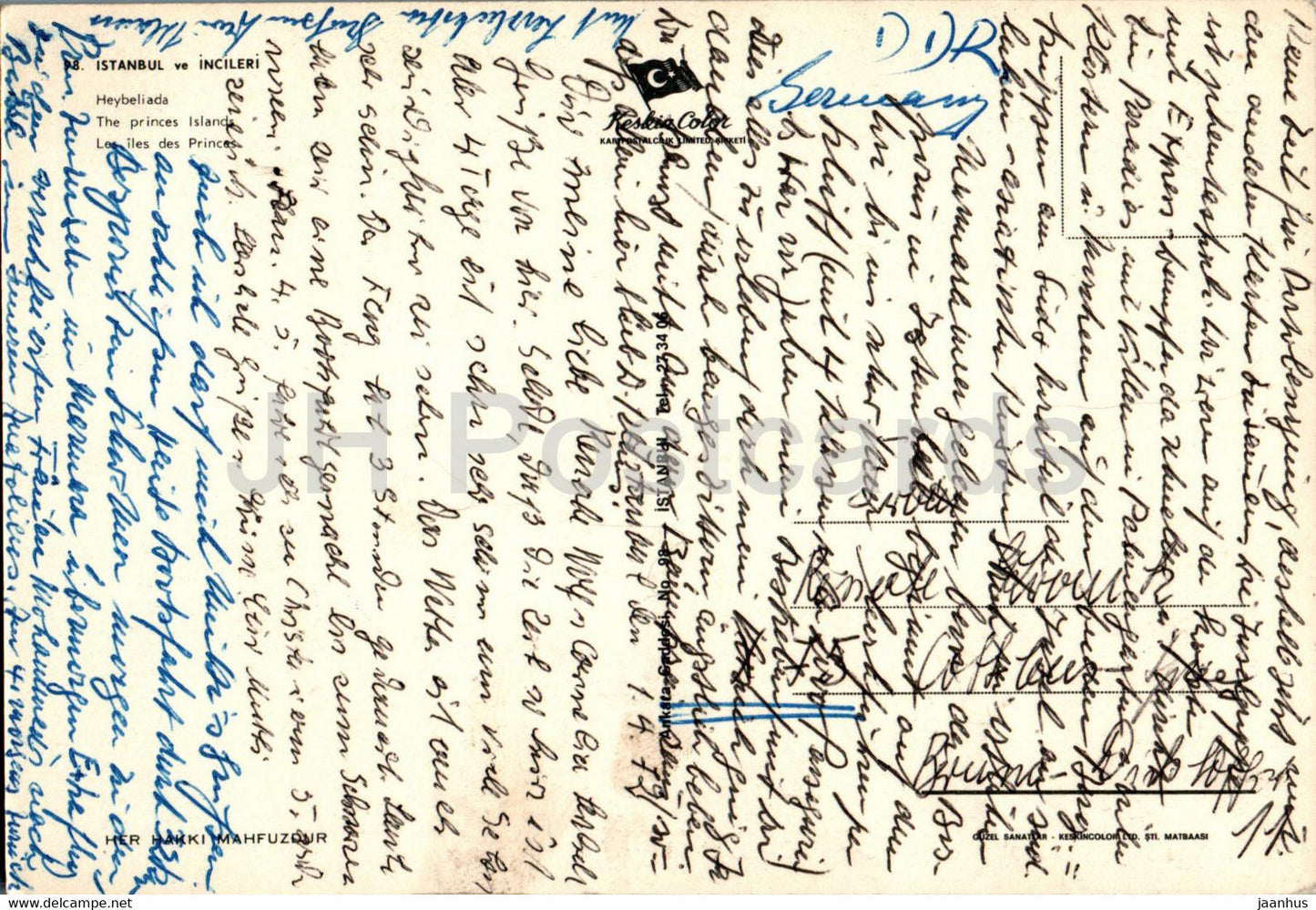 Istanbul - Heybeliada - Princes islands - Turkey - used