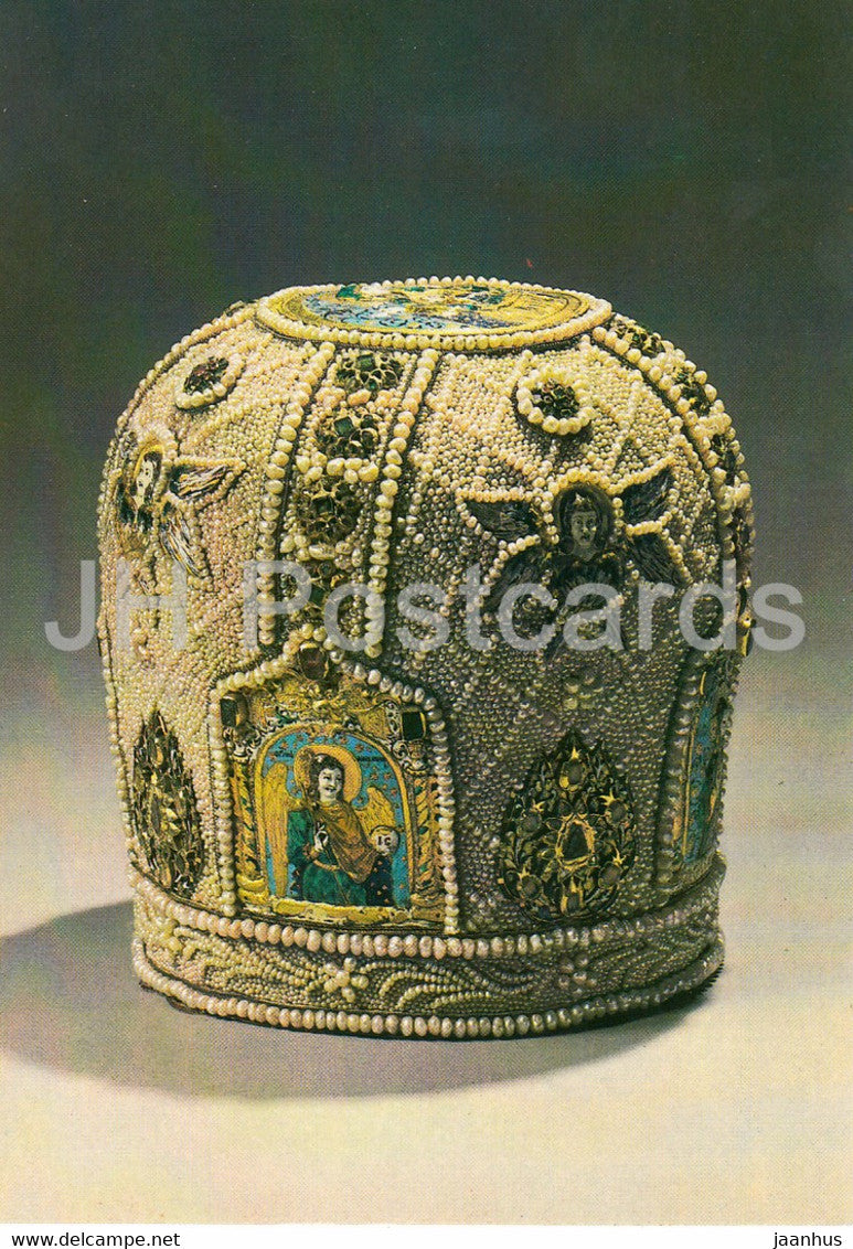 Gold and Silverwork in old Russia - Mitre, 1674 - 1983 - Russia - USSR - used - JH Postcards