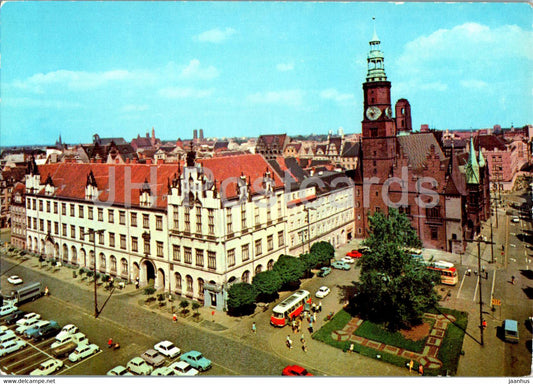 Wroclaw - Rynek - Sukiennice - Ratusz - Market Square - Cloth Hall - Town Hall - Poland - unused - JH Postcards