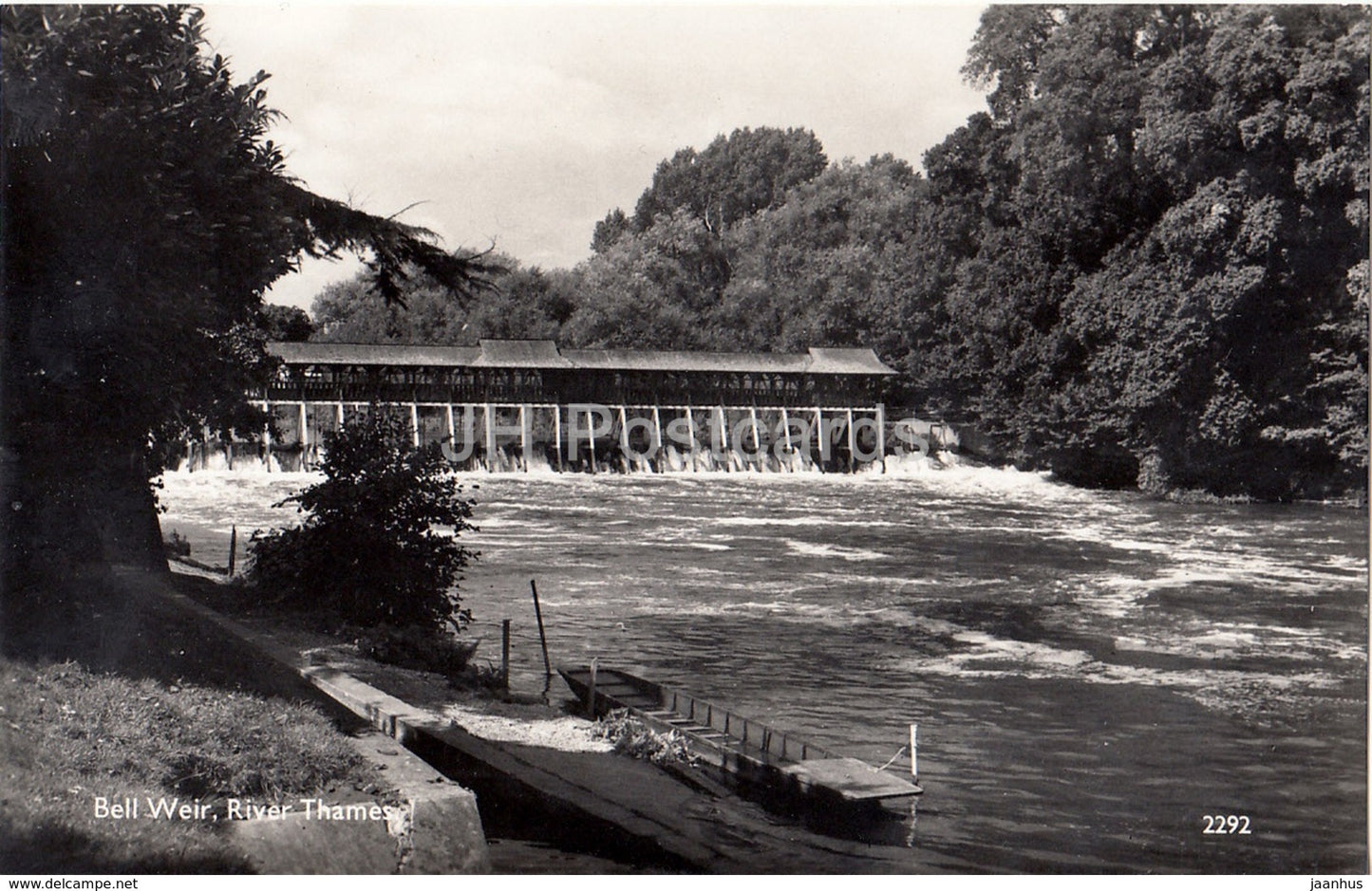 Bell Weir - River Thames - 2292 - 1961 - United Kingdom - England - used - JH Postcards