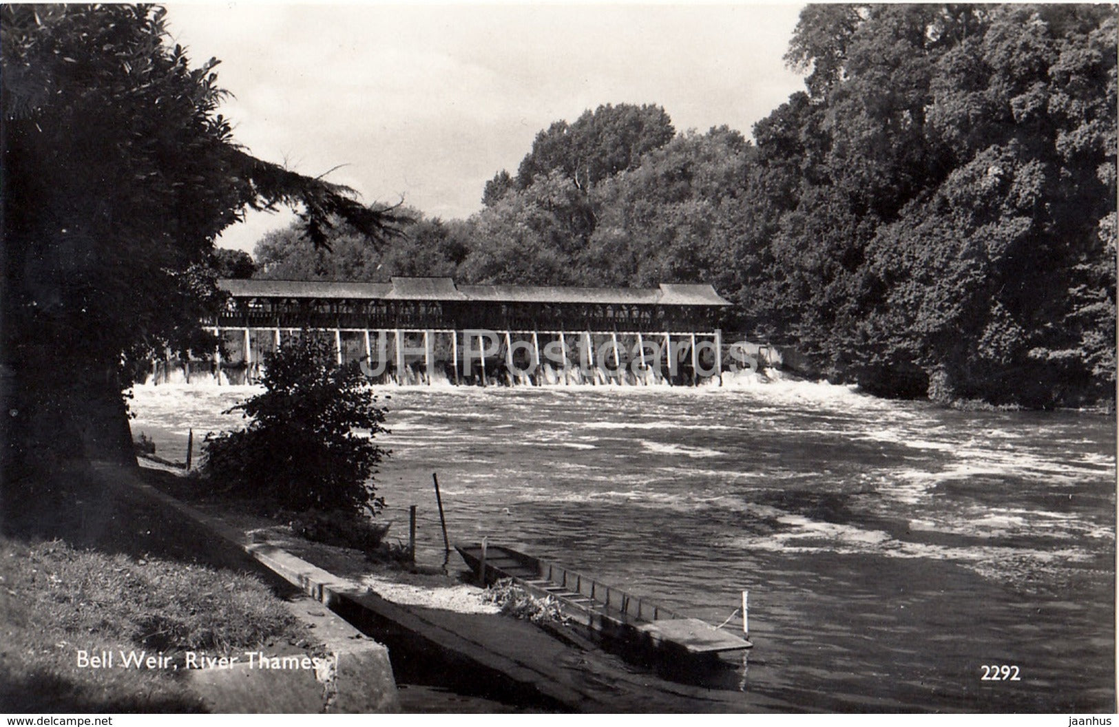 Bell Weir - River Thames - 2292 - 1961 - United Kingdom - England - used - JH Postcards