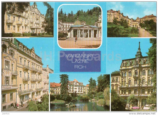 Marienbad - Marianske Lazne - ROH - Kossuth - Donbas - Suvorov - Oradur - Polonia  spa - Czechoslovakia - Czech - unused - JH Postcards
