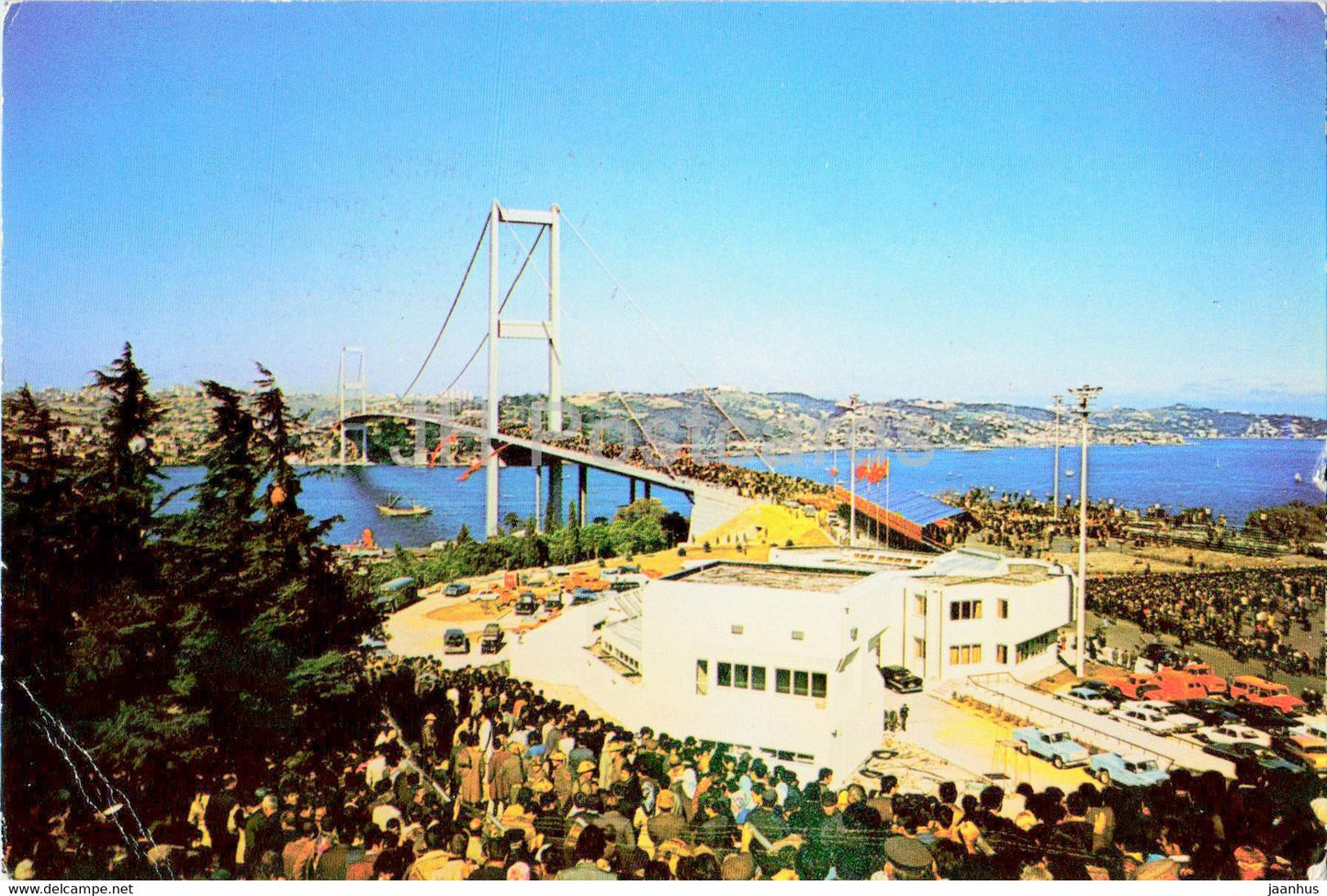 Istanbul - The Bosphorus Bridge - 1977 - Turkey - used - JH Postcards