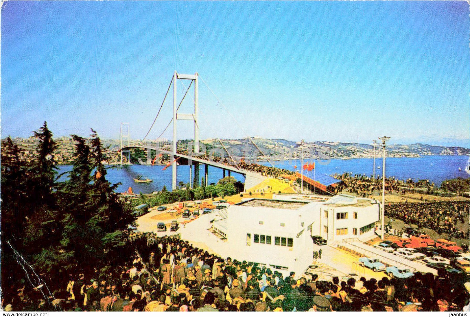 Istanbul - The Bosphorus Bridge - 1977 - Turkey - used - JH Postcards