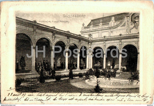 Dusseldorf - Cologne - Ehrenhof des Kunst Palastes - Court of Honour - old postcard - 1907 - Germany - used