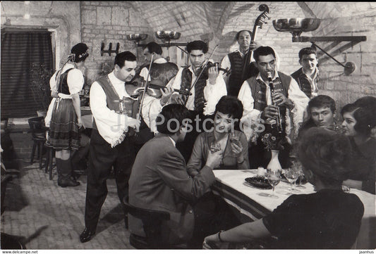 Budapest - Taphouse on the Citadel - Citadella - music - musicians - restaurant - Hungary - used - JH Postcards