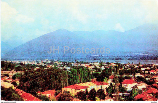 Zaqatala - Zakatala - Zakataly - panorama of the city - 1976 - Azerbaijan USSR - unused - JH Postcards