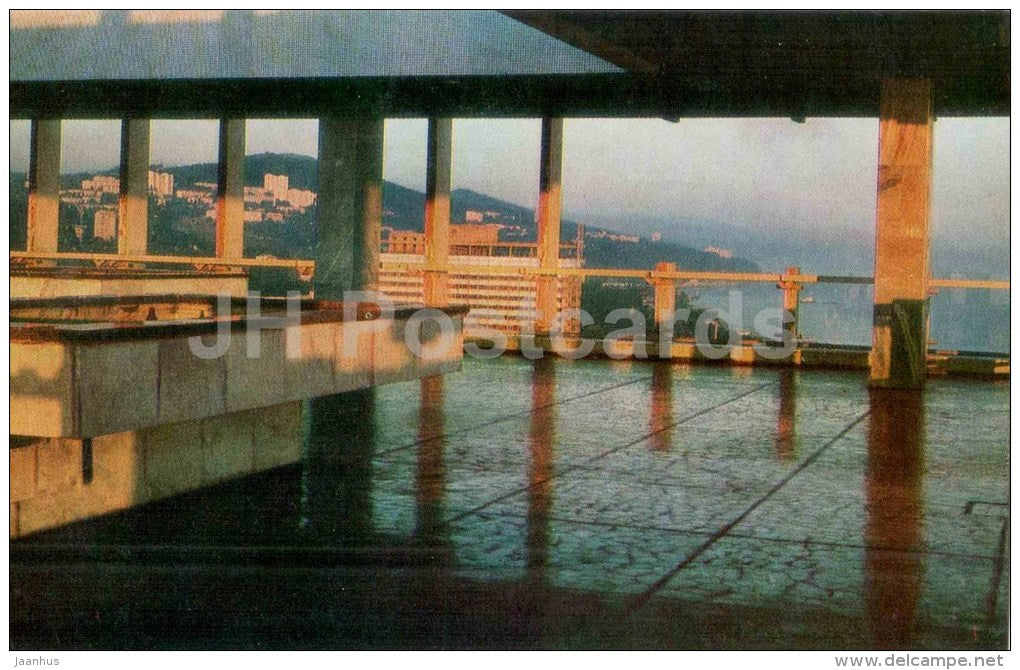 Observation Terrace - The Zhemchuzhina Hotel - Sochi - 1979 - Russia USSR - unused - JH Postcards