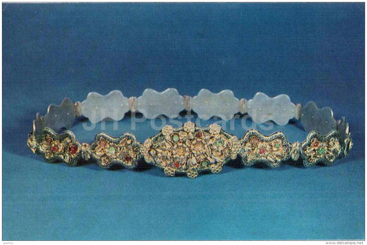 Belt , 1910 - Jewellery - Armenian History Museum - 1978 - Russia USSR - unused - JH Postcards