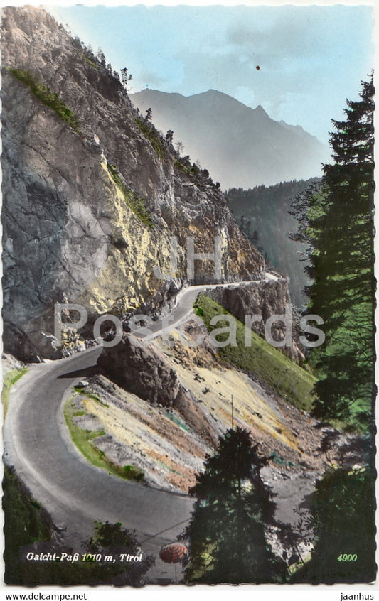 Gaicht Pass 1010 m - Tirol - 4900 - Austria - unused - JH Postcards