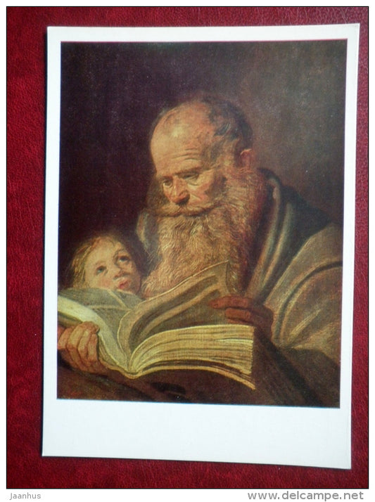 painting by Frans Hals , St Matthew The Evangelist - dutch art - unused - JH Postcards