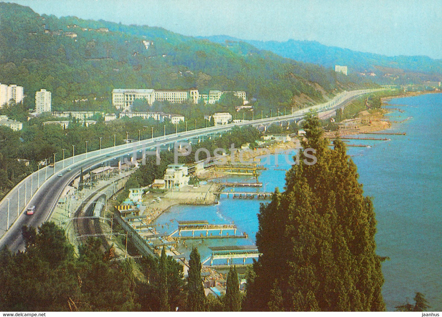Sochi - Embankment  and new highway section - 1 - 1981 - Russia USSR - unused - JH Postcards