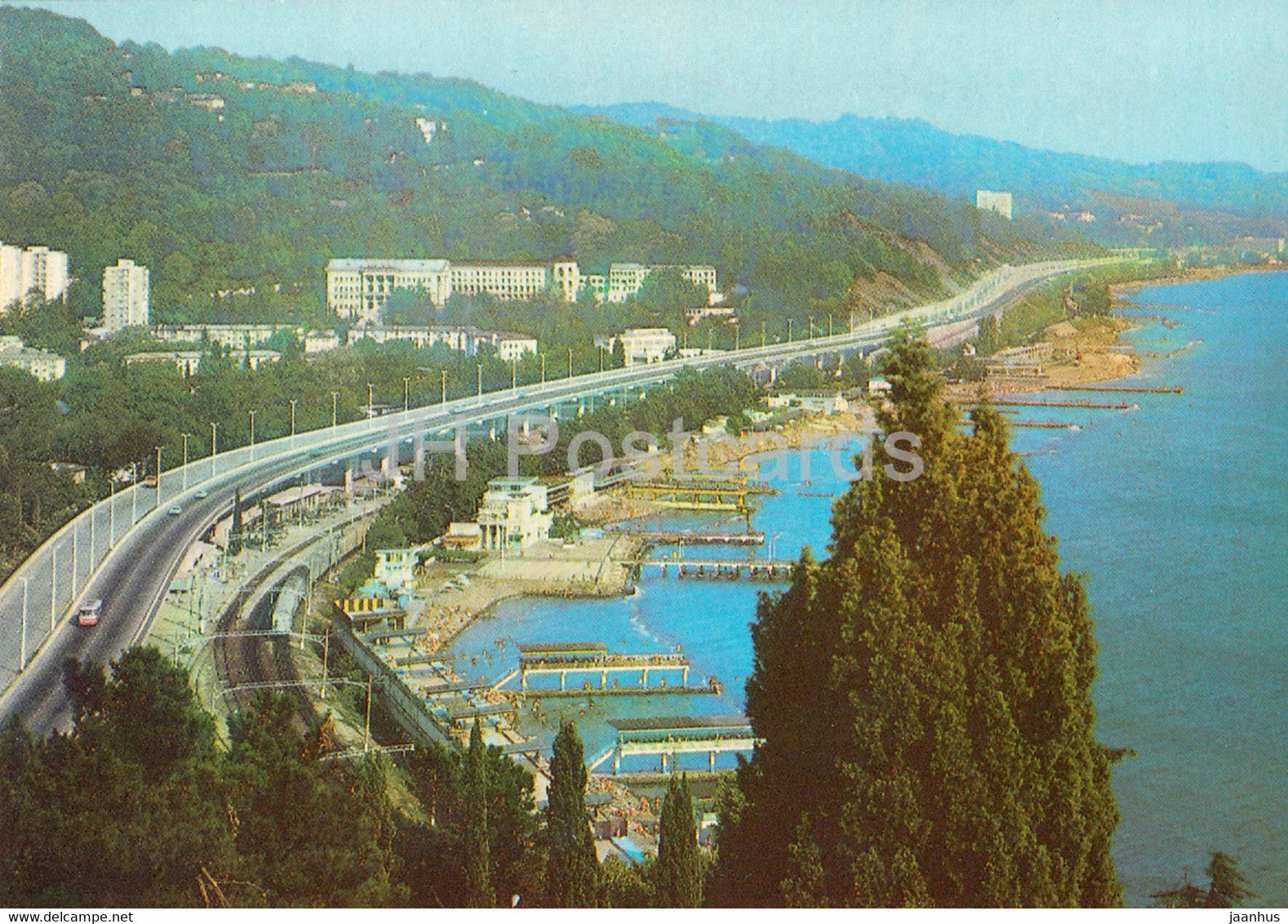 Sochi - Embankment  and new highway section - 1 - 1981 - Russia USSR - unused - JH Postcards