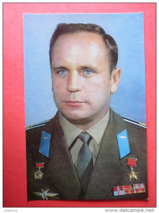 Viktor Gorbatko , Soyuz 7, Soyuz 24, Soyuz 37/36 - Soviet Cosmonaut - space - 1973 - Russia USSR -unused - JH Postcards