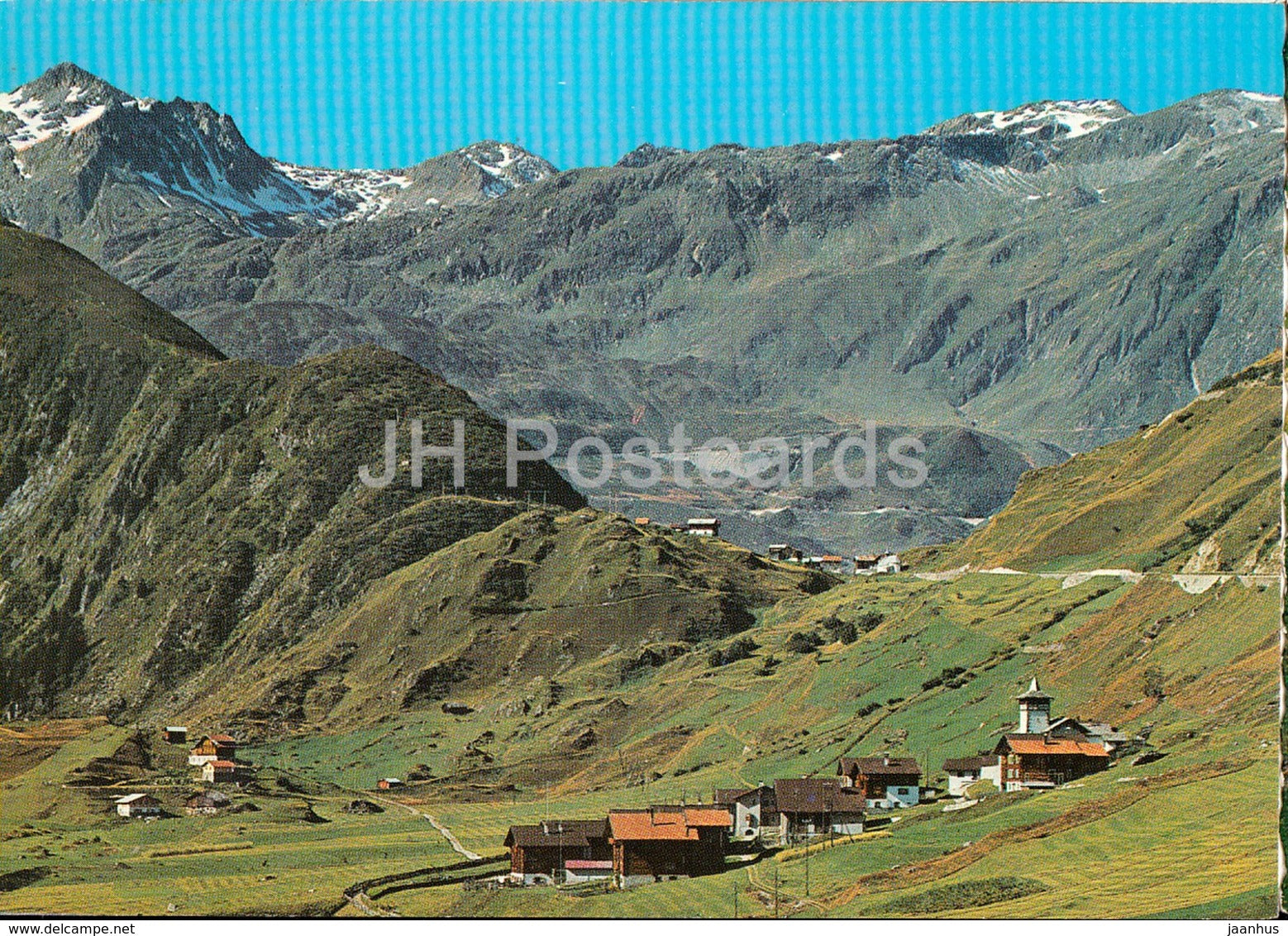 Selva und Tschamut gegen den Oberalppass - Piz Badus - 4736 - Switzerland - unused - JH Postcards