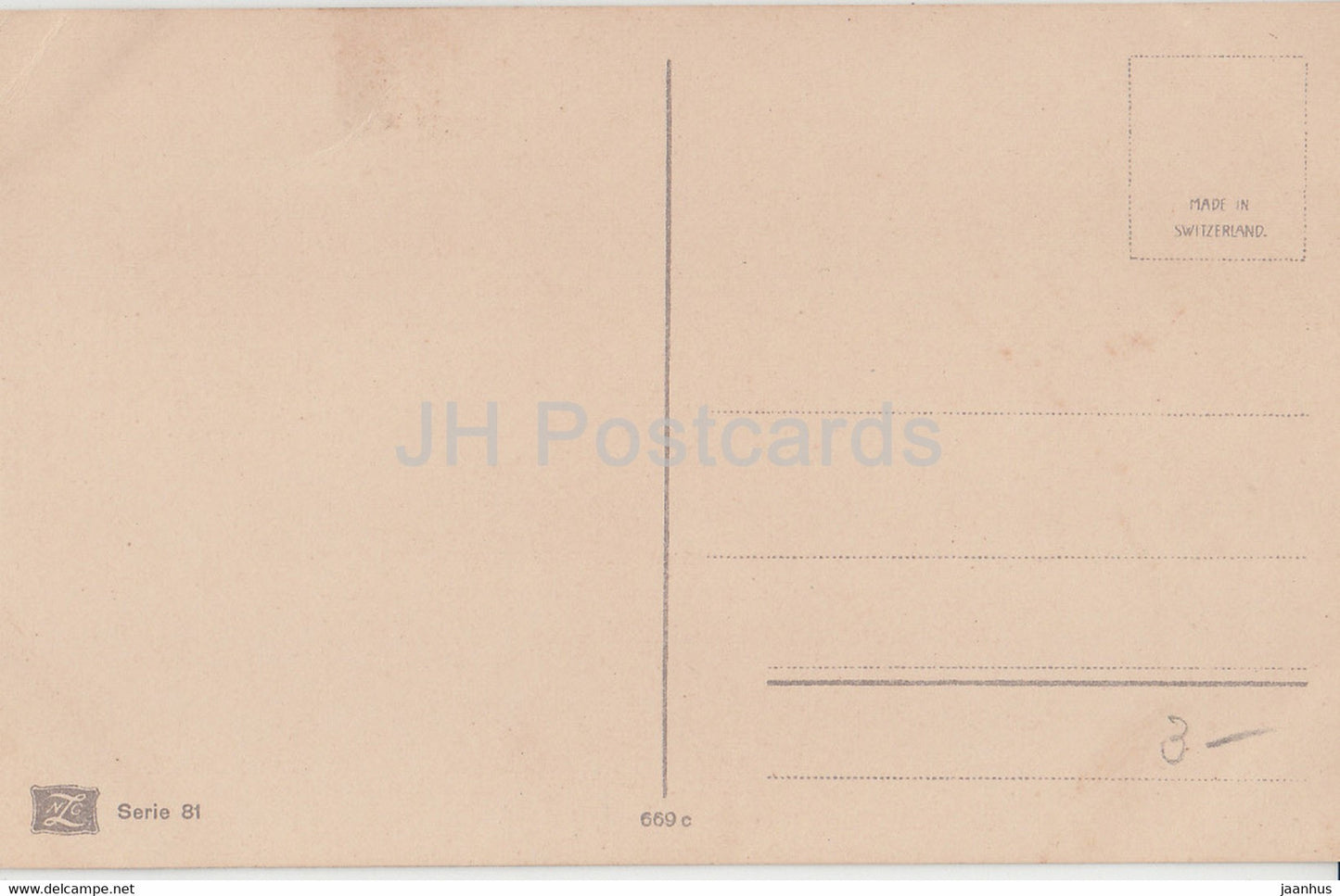 landscape - NZG - Serie 81 - old postcard -  Switzerland - unused