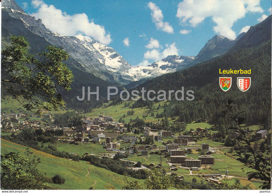 Leukerbad 1401 m - Loeche les Bains - Balmhorn und Gitzifurgge - 50907 - 1979 - Switzerland - used - JH Postcards