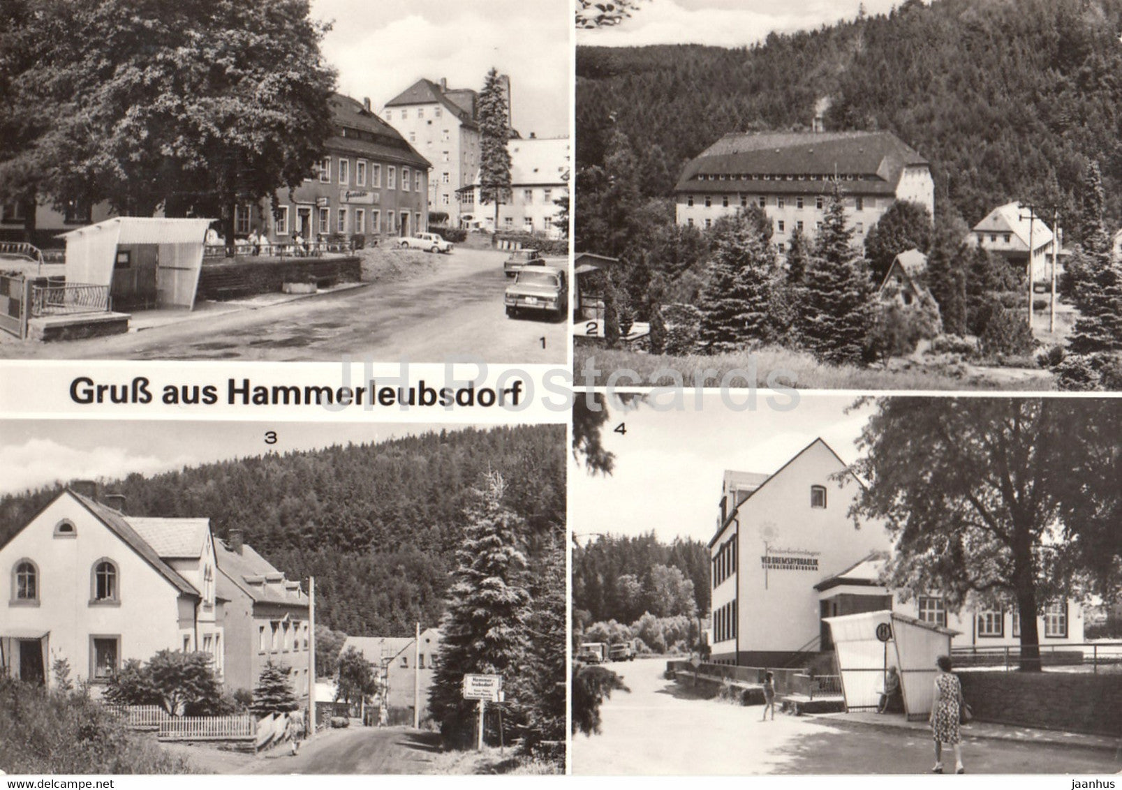 Leubsdorf - Gruss aus Hammerleubsdorf - Waldesruh - Waldfrieden - Kinderferienlager - 1987 - Germany DDR - used - JH Postcards
