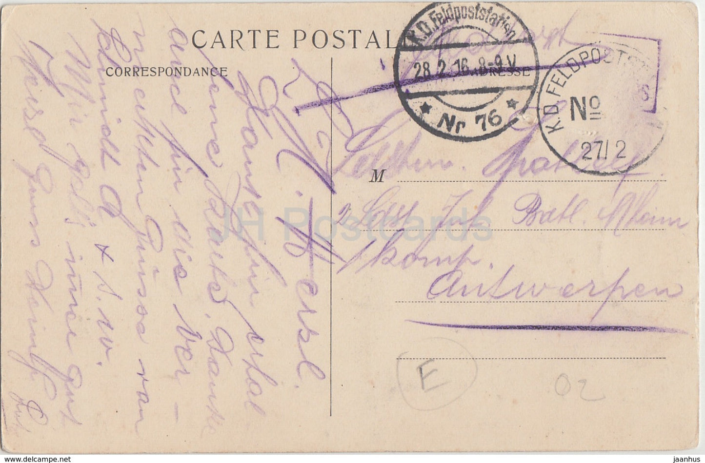 Laon - La Cathedrale - Vue du chevet prise du Palais de Justice - 1916 - Feldpost - old postcard - France - used