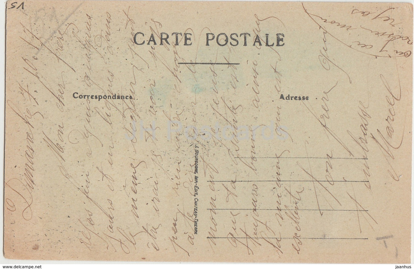 Chatillon sur Marne - La Muraille - old postcard - France - used