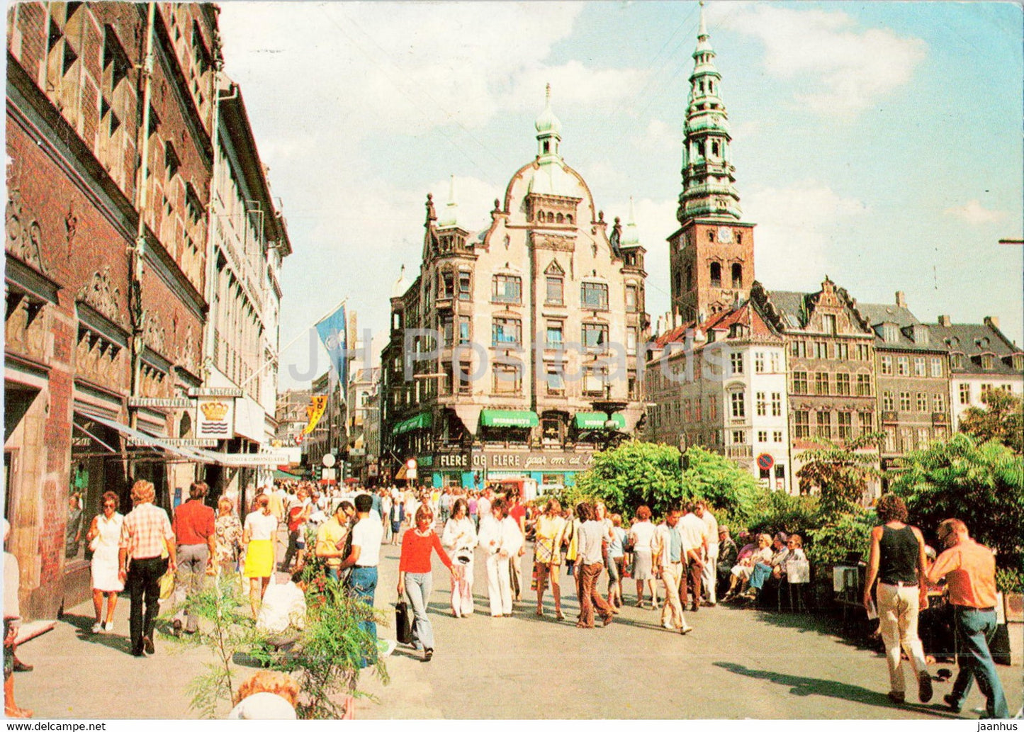 Copenhagen - Amagertorv - 1691 - Denmark - used - JH Postcards