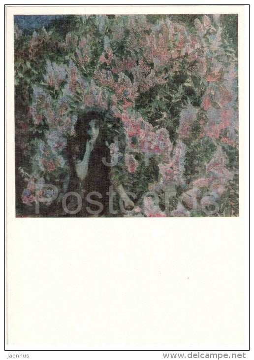 painting by M. Vrubel - Lilac , 1900 - russian art - unused - JH Postcards