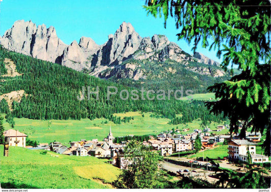 Pozza di Fassa - Panorama e Gruppo del Catinaccio - Italy - unused - JH Postcards